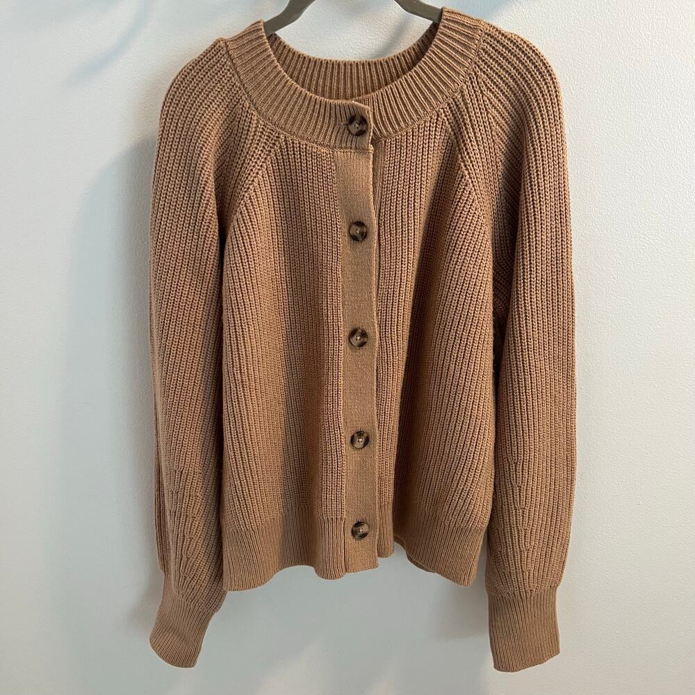 Banana Republic Tan Cardigan Sweater Size L